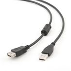 Gembird USB-A (Żeński)-USB-A (Męski)  4.5 m Czarny 2 lata gwarancji (Producenta) CCF-USB2-AMAF-15