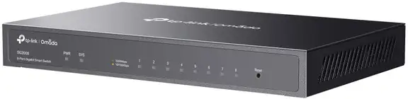 TP-Link TL-SG2008-Przod Lewo