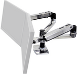 Ergotron LX Dual Side-by-Side Arm Srebrny 10 lat gwarancji